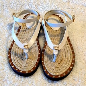 COACH Gracey Leather Sandals